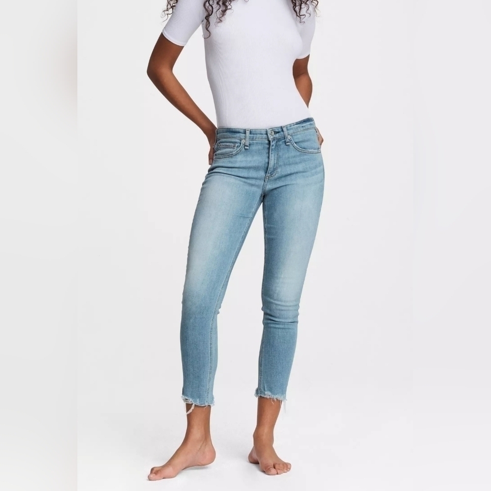 Rag & Bone Cate Jeans Mid Rise Skinny Crop